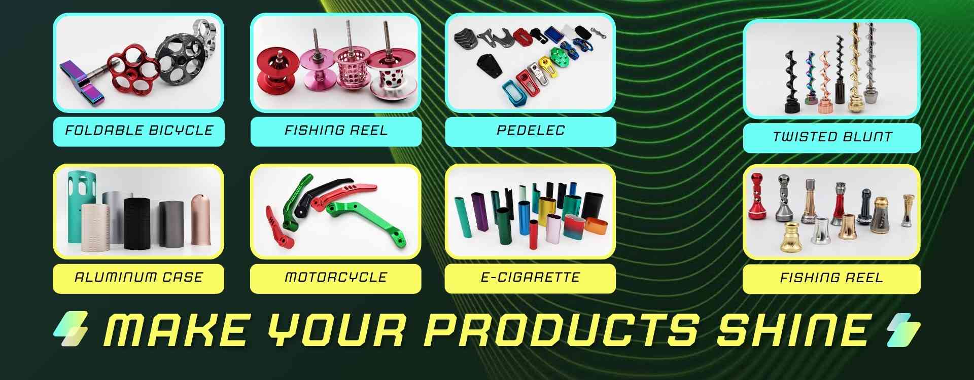 We specialize in manufacturing metal appearance parts. We use advanced surface treatment processes such as PVD, anodizing, vacuum electroplating, painting, wire drawing and polishing to make your metal parts colorful and shiny.