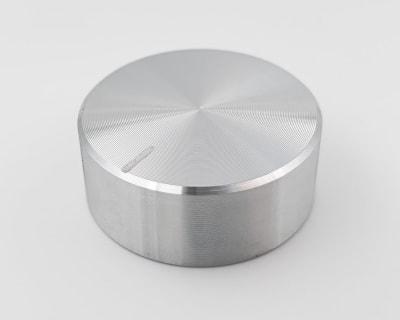 CNC Machined Aluminum Cap with ABS Plastic Insert Potentiometer Knob