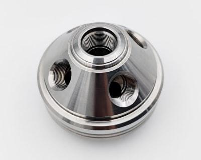 CNC Machined Stainless Steel Shaft Adapter Base for Shisha